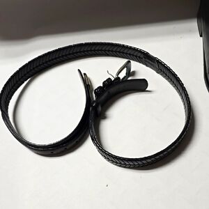 Men's Black Leather Belt